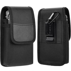 Étui Ceinture Pochette pour iPhone 16 15 14 13 12 11 Pro Max, Sacoche Ceinture Cell Phone Homme pour Samsung Galaxy S24 S23 S22 S21 S10, Téléphone Holster Étanche l'eau avec Etui Clip (ZhanXingBoFu, neuf)
