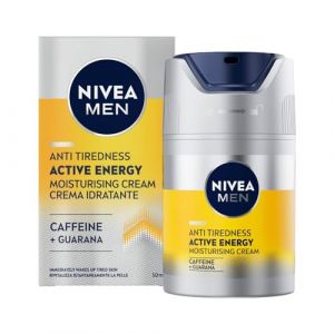 NIVEA MEN Active Energy Cr&egrave;me de soin du visage (50 ml) revitalisante pour homme Cr&egrave;me hydratante &agrave; absorption rapide contre les signes de fatigue (CorpoeCapelli, neuf)