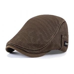 YAMEE Casquette Beret Homme été Respirant,Bérets Plate Femme Été Casquette Gavroche en Maille,Chapeau d'été en Maille Respirante pour Homme (Tour de tête 56-60cm) (YAMEE, neuf)