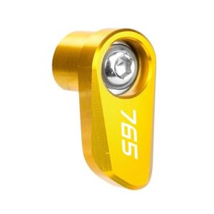 Couvercle de Protection du capteur ABS pour Triumph Street Triple 765 RS/S R 675 Daytona Trident 660 Moto CNC Roue Arri&egrave;re Avant ABS Capteur Protection Cover(1PCSYellow-765) (Chennini, neuf)