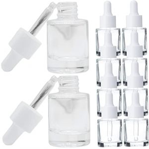MAJORMENCH Lot de 10 Bouteilles en Verre 20Ml avec Pipette Flacons Compte-Gouttes pour Huiles Essentielles Récipients de Voyage Anti-Fuite et Pratiques (Sayily, neuf)