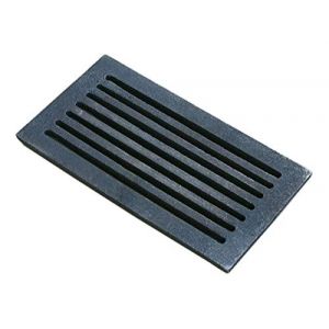 Home&Wood Grille en fonte carr&eacute;e pour chute de cendres Grille de chemin&eacute;e Grille de four 29x15cm (SELLIT24, neuf)