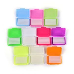 Cire pour appareil dentaire 10 pièces cire orthodontique pour appareil dentaire au goût de fruits pour aligneurs porteurs d'appareils dentaires brackets invisibles (Buxianggongzuodeyitian, neuf)