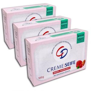 CD Lot de 3 savons crème aux baies et au lait d'amande 3 x 100 g (TopDeal 24, neuf)