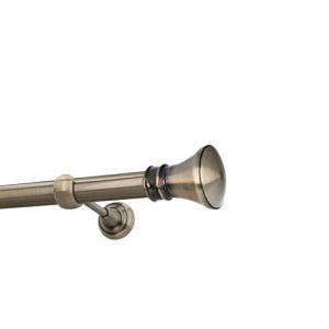 HDTL 25mm Kit de tringle a rideau Metal Fixation murale Laiton Antique 180 cm Idaja (HDTL House Decoration, neuf)