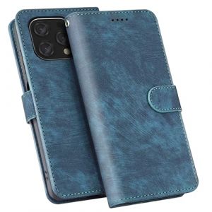 YSONCHAN Coque pour Doogee N55/Doogee N55 plus/N55 Pro, Cuir PU Housse Blocage RFID avec Fermeture Magn&eacute;tique, Flip Portefeuille &Eacute;tui de Protection Type. Bleu (wumanjiman, neuf)