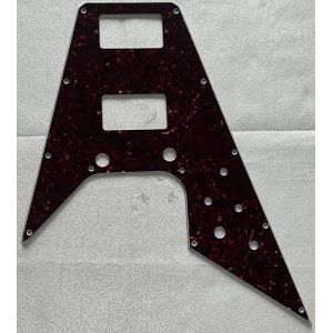 Pickguard pour guitare Gibson Flying V Style Pickguard (4 plis marron tortue) (qiyigongyipin, neuf)