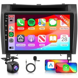 4G+64G Android Autoradio pour Mercedes Benz SLK Classe R171 2004-2011 Radio CarPlay Android Auto, Hodozzy 9 Pouces Écran Tactile Stéréo GPS Navigation, WiFi, DSP FM/RDS Bluetooth Radio 2 DIN+Caméra (Hodozzy Direct, neuf)