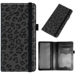 GYSYZJDH &Eacute;tui de ch&eacute;quier pour homme et femme, fin en cuir synth&eacute;tique avec blocage RFID, &eacute;l&eacute;gant et durable, imprim&eacute; l&eacute;opard, Checkbook Cover (GYSYZJDH, neuf)