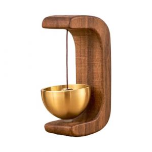 Carillon &eacute;olien en Bois de Style Dopamine avec Design magn&eacute;tique, Sonnette Multifonction et Cloche d'entr&eacute;e de Magasin, Son accord&eacute;on, d&eacute;coration en Bois Naturel pour, Mur, Jardin, Magasin (haolism, neuf)