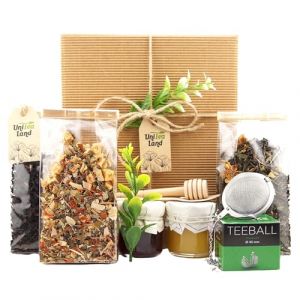Coffret Cadeau avec du Thé, des Sucreries et un Infuseur "Trésors du Thé" UniTea Land (UniTea Land, neuf)