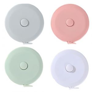 LACHT 4 Pi&egrave;ces Metre Ruban Couture, Ruban &Agrave; Mesurer R&eacute;tractable Pour Mesures Corporelles Ruban Souple, M&egrave;tre Ruban Double Face Pour Regime Couture Tailleur, Ruban Mesure Corps (candy27seven, neuf)