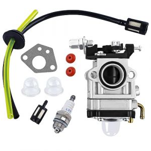 CYWVYNYT Carburateur pour débroussailleuse 52cc 49cc 43cc Carbu Kit avec joint, tuyau, bougie d'allumage et filtre à essence.carburateur debroussailleuse, de Tondeuse à Gazon (vanwei, neuf)