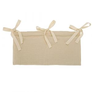Sac de Rangement Suspendu pour Lit de B&eacute;b&eacute;, Organisateur De Lit B&eacute;b&eacute; Suspendu Organiseur de Berceau pour B&eacute;b&eacute; Sangles R&eacute;glable Sac De Rangement De Chevet pour Couches, Jouets, V&ecirc;tements (Haptre, neuf)