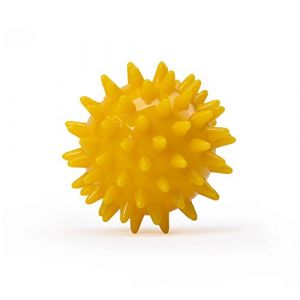 Balle à picots, Hérisson avec 5 cm de diamètre (Jaune) de Safran Massage Ball pour reflex même Massage, rééducation & Fitness, zones – également disponible en kit (Bodynova GmbH, neuf)