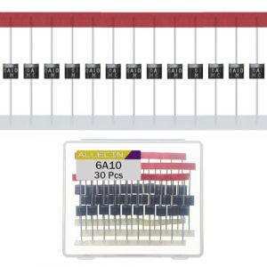 ALLECIN 30 Pièces 6A10 Diode Redresseur 6A 1000V Diodes Redressement Rectifier Axiales R-6 6Ampère 1000Volt (ALLECIN, neuf)