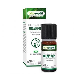 OLIOSEPTIL - Huile essentielle d'Eucalyptus Globulus - 100% Pure et naturelle - BIO - HEBBD (biochimiquement et botaniquement définie) - 100% origine naturelle - Flacon 10ml (Parabio Santé, neuf)