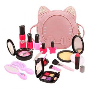 Kids Makeup Kit For Girls, Pretend Makeup Toy For Girls, Cartoon Makeup Playset, Girls Makeup Kit With Lipstick, Nail Polish Play Makeup Set, Dress-up Game Set For Girls, Safe Kids Makeup Toys (chuyunboke, neuf)