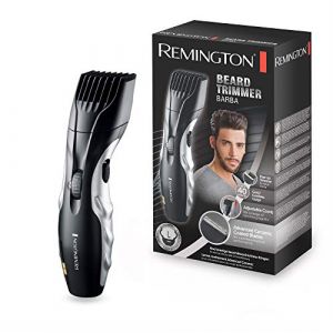 Remington Tondeuse barbe &eacute;lectrique [Utilisation facile & pr&eacute;cise] Barba (Ergonomique, lames c&eacute;ramique auto-aff&ucirc;t&eacute;es & lubrifi&eacute;es &agrave; vie, 9 r&eacute;glages 1,5-18mm, Secteur/batterie, brosse incl.) MB320C (Mega dealings, neuf)
