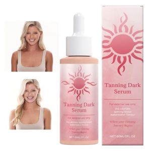 Huile Autobronzante Foncée,60 ml Gouttes Autobronzantes | Bronzant Hydratant à Séchage Rapide Tenue Longue pour Corps Visage Vacances Plage (chaojiu, neuf)