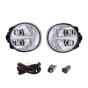 Feux Antibrouillard pour Toyota pour Rav4 2004 2005 pour Hilux 2005-2009 pour 4 Runner 2006-2009 Ensemble De Phares Antibrouillard De Voiture Accessoires Voiture 12V Phare Avant(LED White) (NINGZIBHD, neuf)