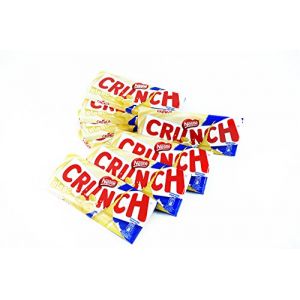 Nestle CRUNCH Lot de 8 sachets de chocolat blanc et riz froissé 100 g (International Mega Store, neuf)