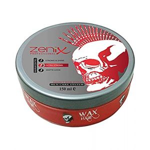 Zenix Force Extra Strong Hair Wax Cire capillaire pour homme 150 ml &ndash; Tenue forte & finition humide &ndash; Cire capillaire pour tous les types de cheveux &ndash; Gel coiffant pour homme (Belleza Plus, neuf)