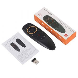 Socobeta Contr&ocirc;leur Vocal Air-Mouse 2.4G sans Fil Voix Air Souris Clavier t&eacute;l&eacute;commande avec Gyroscope pour TV Box PC (Xinjier-EU, neuf)