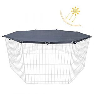 Couverture de stylo pour chien | Panels Parc d'exercice octogonal régulier pour animaux de compagnie | Protection anti-évasion et pare-soleil, housse de parc pour enclos pour chien à 8 panneaux Maodom (courti, neuf)