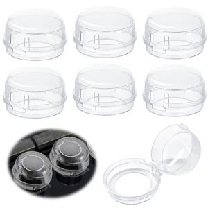 Cache-Boutons de Cuisinière, 6 Pièces Bebe Cache-Boutons de Cuisinière, Four Protections du Bouton Poêle pour Protection Sécurité de Enfants (HZHIY TRADE LTD, neuf)