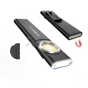 KLARUS E5 Plus Lampe de poche EDC ultra-fine, double interrupteur, triple éclairage, 650 lumens, rechargeable par USB-C, ultra-portable, avec base magnétique et clip de poche (Klarus® EU Store, neuf)