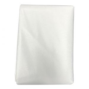 Tissu d'entoilage thermocollant en polyester pour vêtements et accessoires de couture Doublure adhésive simple face Entoilage léger Fusible 100 cm de large Blanc 30 g 5 m (XiaoMai, neuf)