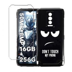 LYZXMY Coque pour DOOGEE Blade 10 Pro(2024) (6.56") Noir Housse + 1 x Verre tremp&eacute; Protection &eacute;cran, Souple Silicone &Eacute;tui Protection Bumper TPU T&eacute;l&eacute;phone Case Cover-DUO5 (SLMY, neuf)