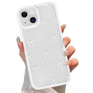 Knrlqim Coque pour iPhone 13 Mini 5,4", Aesthetic Noeud Papillon Motif pour Filles Femmes Ultra Mince TPU Souple Silicone Housse Antichoc Protection Case Cover Anti-Jaunissement, Noeud Papillon 3 (BBHUGME AS, neuf)