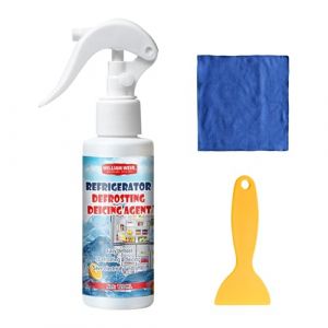 Spray D&eacute;givrant Cong&eacute;lateur,120 Ml Degivrant Refrigerateur Congelateur,Spray De D&eacute;givrage Pour R&eacute;frig&eacute;rateur,D&eacute;cong&eacute;lation Facile,Avec Grattoir Et Serviette,Polyvalent,Convivial (LAPTEANU STORE S.R.L., neuf)