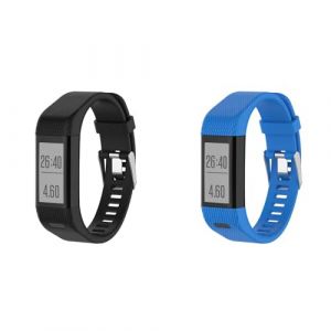 Generic Lot de 2 bracelets compatibles avec Garmin Approach X40/X10 pour homme et femme - Bracelet de rechange r&eacute;glable en silicone pour montre de sport Garmin Vivosmart HR Plus (Lzjsee, neuf)