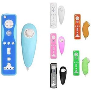 Coque de protection en caoutchouc de silicone souple pour manette Wii Nunchuk Vert (Pear Poem, neuf)