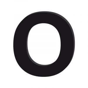 Adzif.biz Le sticker de decoration - Lettre D&eacute;corative Verre Acrylique Noir. Lettrage Adh&eacute;sif Verre Synth&eacute;tique. Lettre Autocollante pour Pr&eacute;nom, D&eacute;coration Mariage, Enseigne (Forum France, neuf)