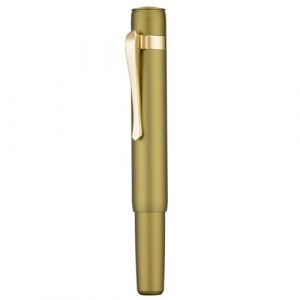 Hongdian Mini stylo plume M2 Black Forest, pointe moyenne et forme &eacute;l&eacute;gante en aluminium, stylo de voyage court (vert olive) (Eorfa Direct, neuf)