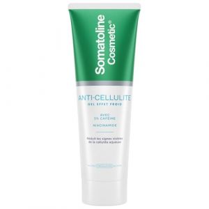 COSMETIC - Gel Corps Anti-cellulite Effet Froid Caf&eacute;ine et Menthol | Sensation rafra&icirc;chissante | Pour une peau lisse et tonifi&eacute;e | le flacon de 250mL | LOT DE 1 (ViveVers, neuf)