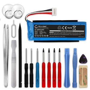 CELLONIC, Batterie pour Haut-Parleur Compatible avec JBL Flip 3 (3000mAh, 3.7V) 1x + kit d'outils Batterie de Remplacement GSP872693 02 (subtel, neuf)
