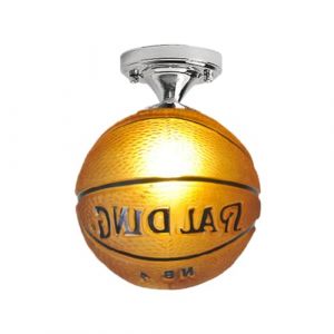 WUUISDNX Plafonnier LED en Verre de qualit&eacute; sup&eacute;rieure, Ballon de Football, d&eacute;coration cr&eacute;ative pour Chambre d'enfant, gar&ccedil;on, Bar, Club de Football, Jaune (Zeallowed, neuf)