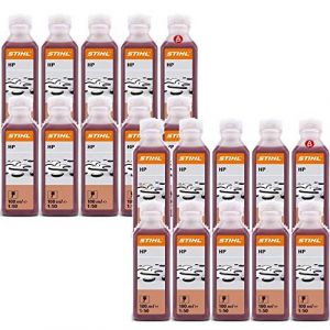 Stihl 07813198401 Ensemble de 20 flacons d'huile pour moteur 2 temps 100 ml (ISE Forest & Garden, neuf)