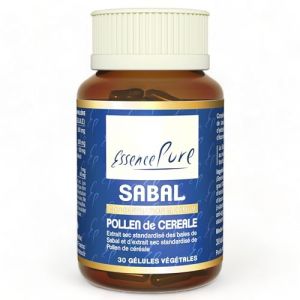 Saw Palmetto Essence pure | Sabal & Pollen de Céréales | Santé Prostate | Riche en Acides Gras | 30 Gélules | Api-Nature (Naturabit, neuf)