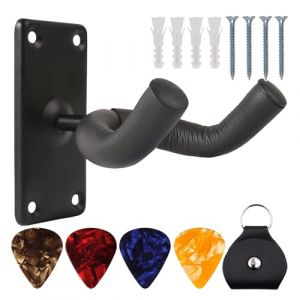 GNAUMORE Support Mural pour Guitare,Support Mural Ukulele,Support Guitare Mural,Porte Guitare Mural,Support de Guitare Souple et Ajustable,Support Mural Guitare Pour Guitare de Toutes Tailles (Qinuurod, neuf)