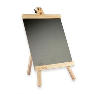 Mont Marte Chevalet Ardoise – Tableau à Craie compact sur chevalet en bois de pin – Petit Tableau Noir Ardoise avec Support – 34,5 x 20,5 x 10 cm (SETL GmbH, neuf)