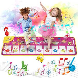 Tapis Musical Enfant Jouet ,Tapis de Piano Musical de Bébés Filles Garçons 3 à 8 Ans, Éducation précoce Cadeaux de éducatifs Interactifs, Cadeaux de Noël ( 39.4"X14.2") (ZJL-DIRECT, neuf)