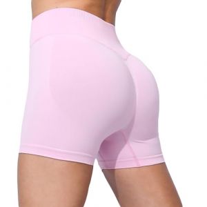 RLEHJN Short Running Femme Short Yoga Femme Shorts De Sport pour Femmes Quick-Dry Culotte Gainante Invisible Culotte Remonte Fesses Boxer Taille Haute Offre Flash du Jour Pas Cher Cadeau Maman (⭐⭐⭐⭐⭐RLEHJN, neuf)