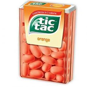 Lot de 24 paquets de 18 g Tic Tac orange 37 dragées Caramelle Blister (Sorina France, neuf)