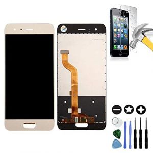 Mobilevie Ecran Compatible avec Huawei Honor 9 : Vitre Tactile + Ecran LCD Pret-A-Monter sans Chassis (Or) (Mobilevie, neuf)